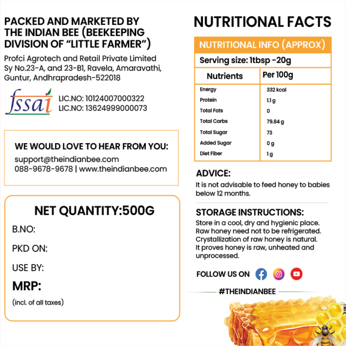 Multiflora Raw Honey